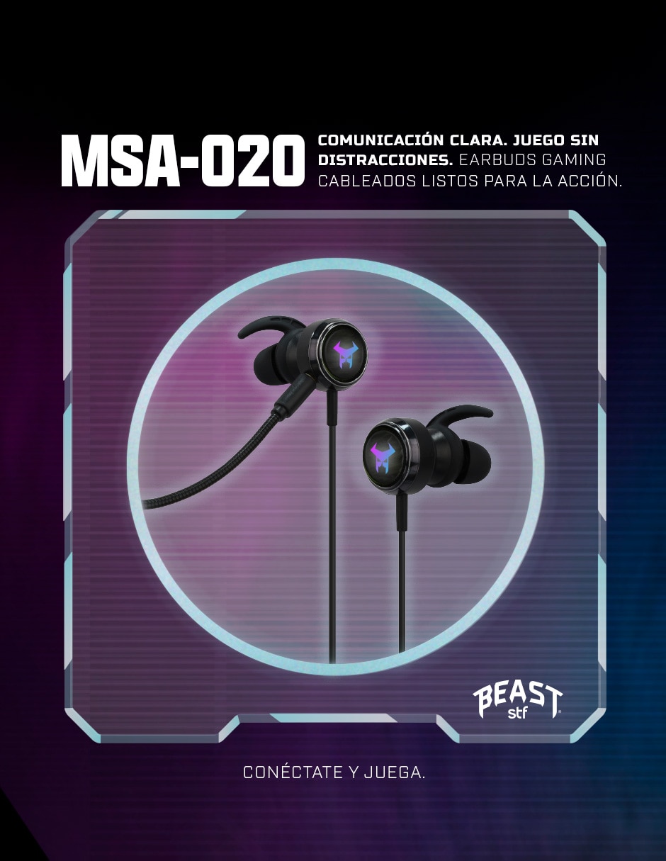 Audífonos gamer alámbrica MSA-020 12