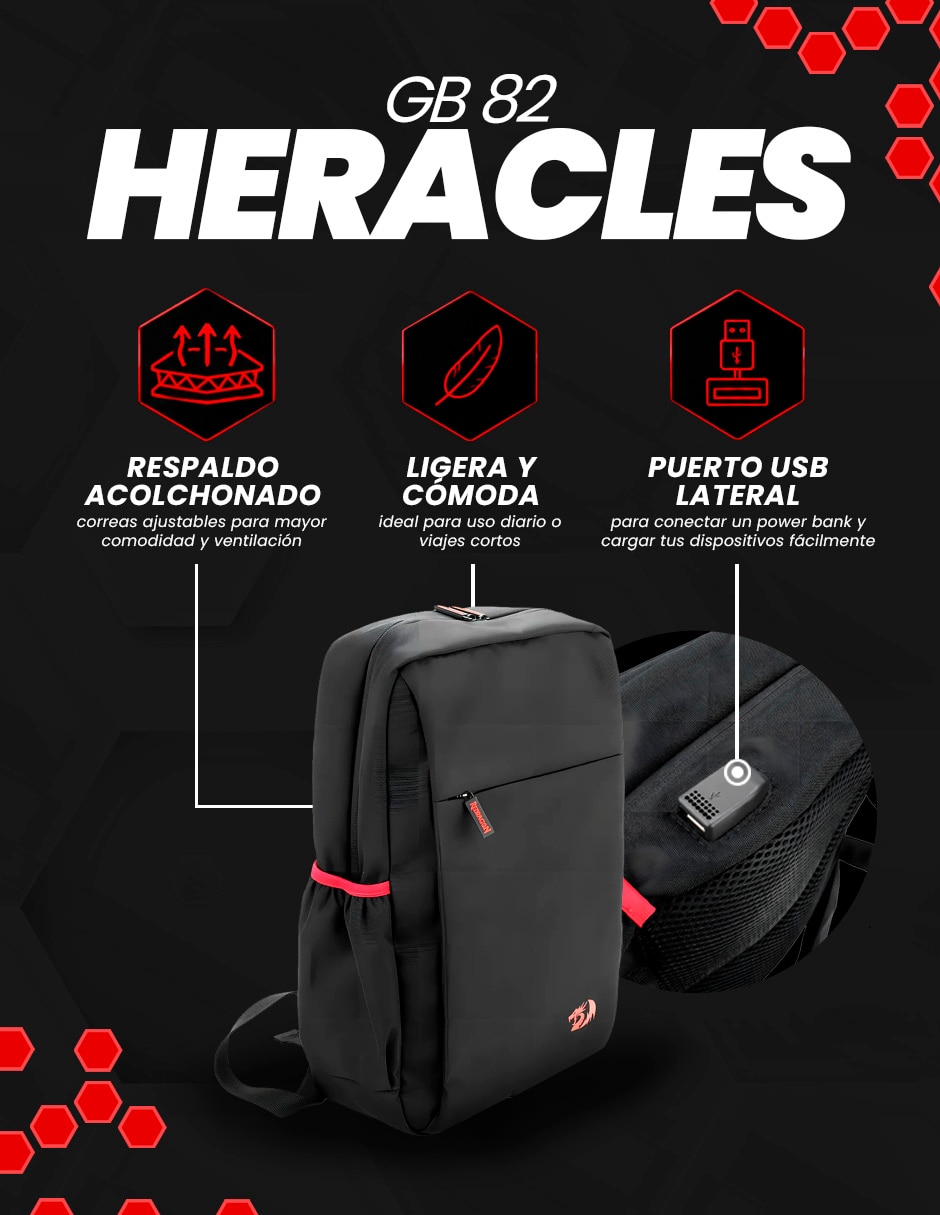 Mochila con portalaptop Heracles impermeable 4