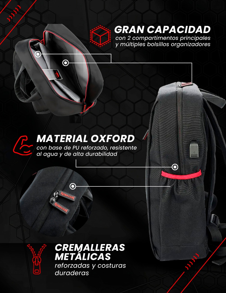 Mochila con portalaptop Heracles impermeable 3
