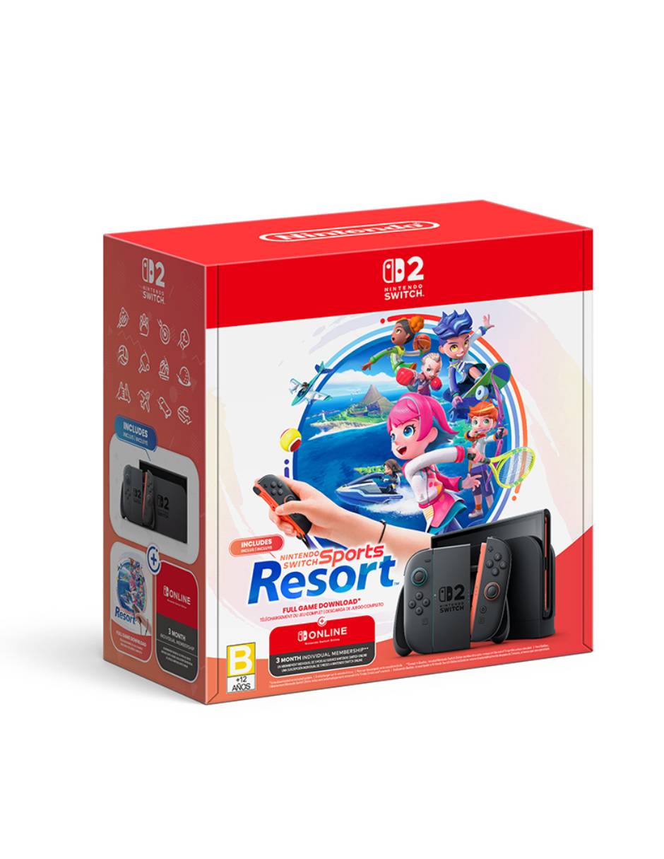 Consola Fija/portátil Switch 2 de 256 GB edición Bundle Sports Resort