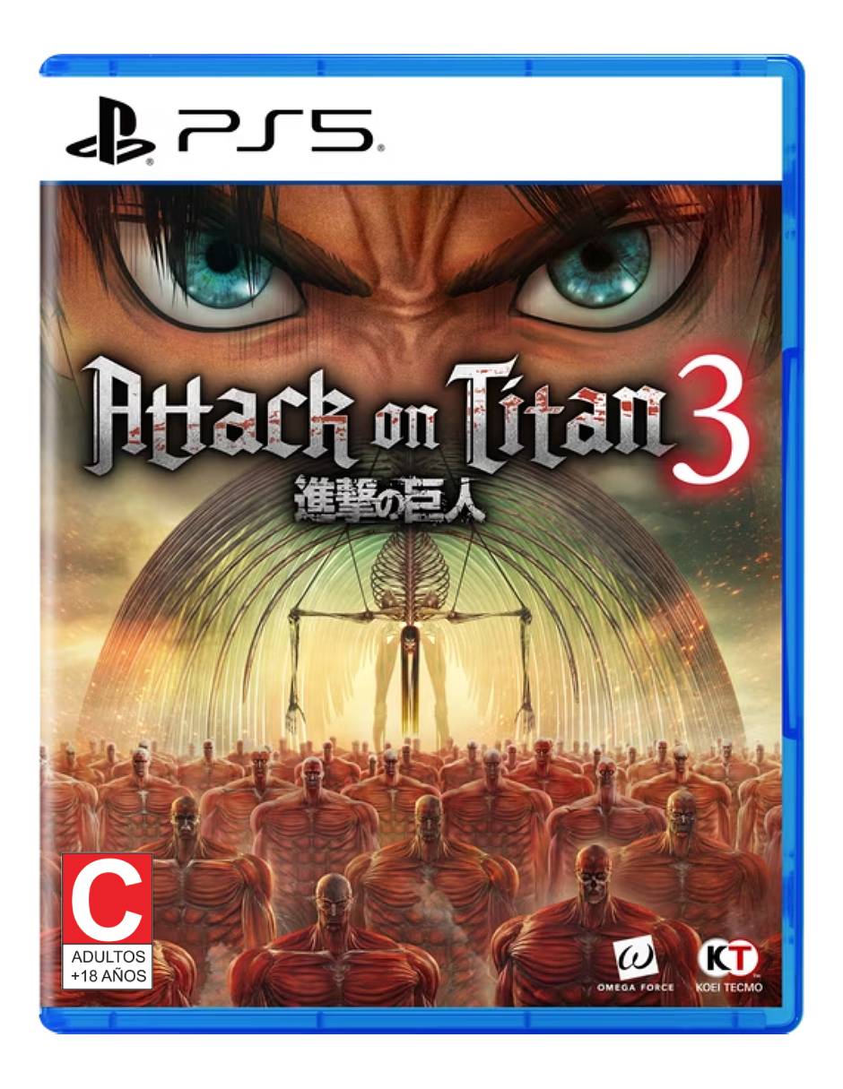 ATTACK ON TITAN 3 PS5 Estándar para MultiplataformaVaD ATTACK ON TITAN 3 PS5 Estándar para MultiplataformaVaD