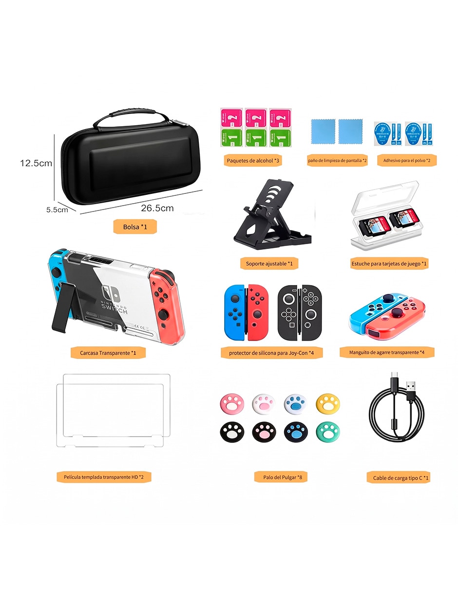 Estuche para consola Nintendo Switch de (si aplica) 4