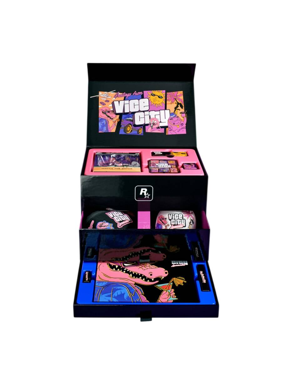 Set de figura de colección Grand Theft Auto VI Good Time State Vice City Collection Rockstar Set de figura de colección Grand Theft Auto VI Good Time State Vice City Collection Rockstar