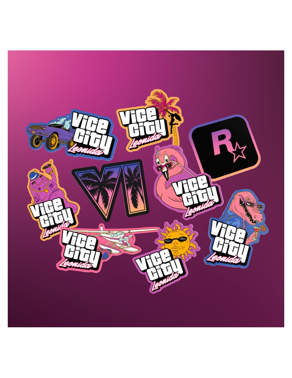 Set de figura de colección Grand Theft Auto VI Good Time State Vice City Collection Rockstar 11