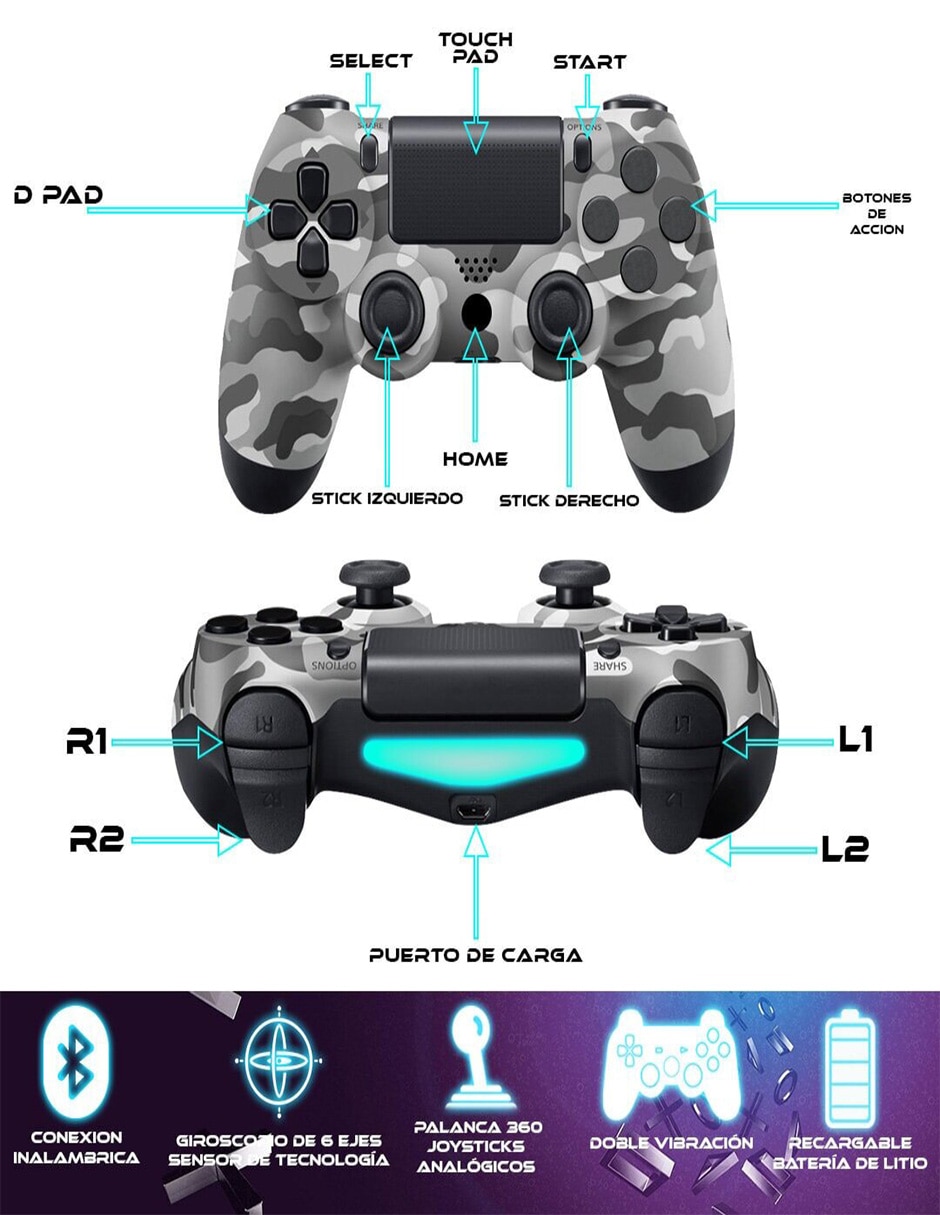 Control SC-PS4CF Inalámbrica para PlayStation 4 edición Limitada No aplica 3