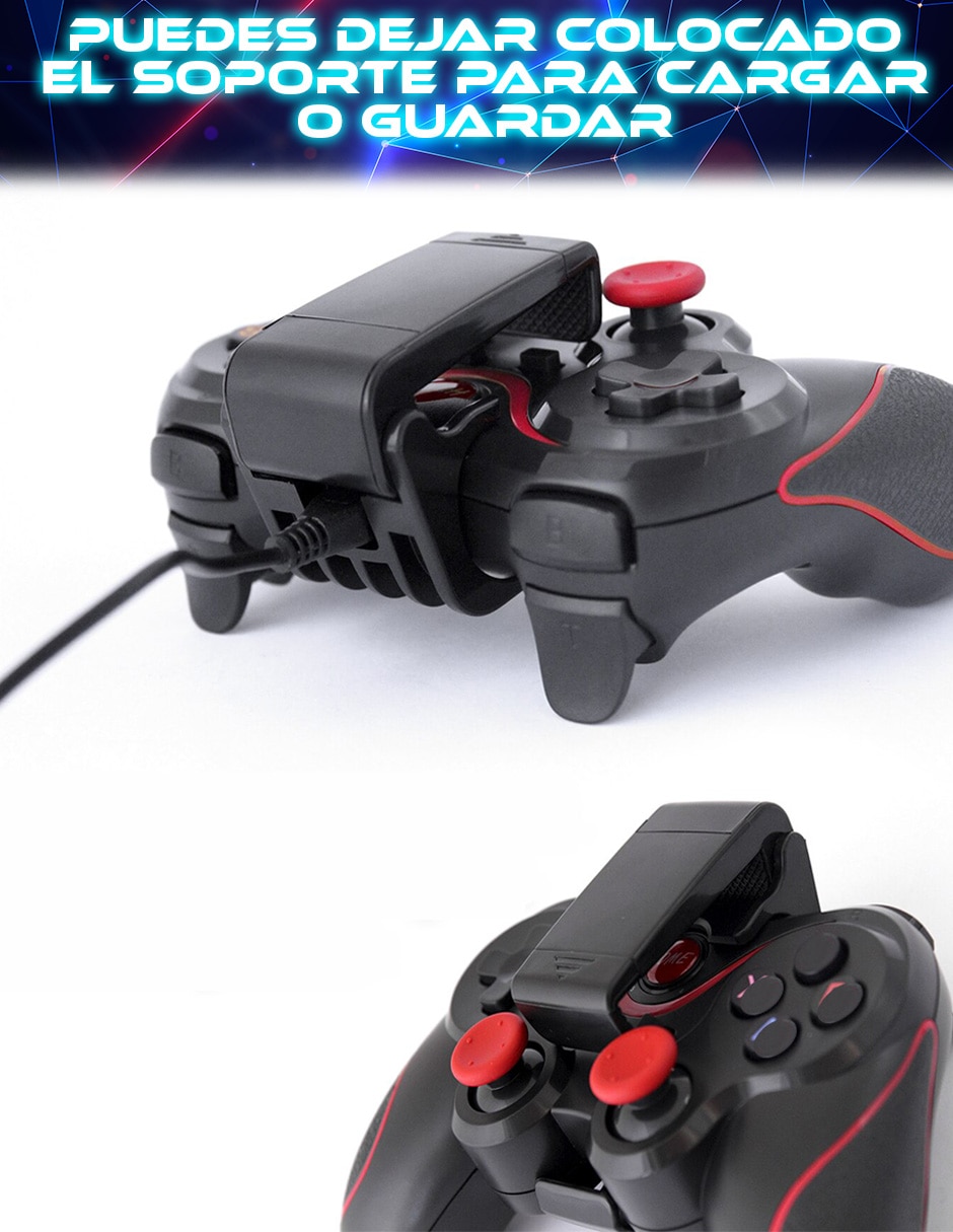 Control gamepad para celular compatible con dispositivos moviles y pc con conexión bluetooth 4