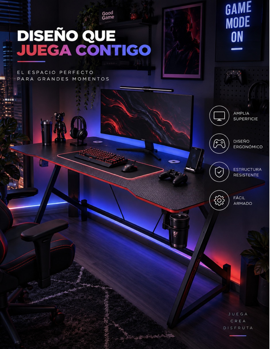 Escritorio armable de mdf 2
