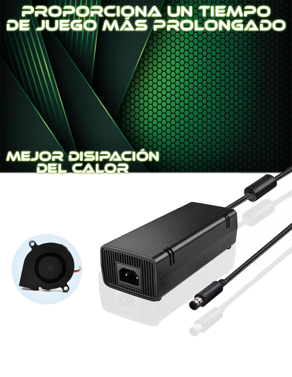 Adaptador de corriente XBOX-360E CA 125 W 4