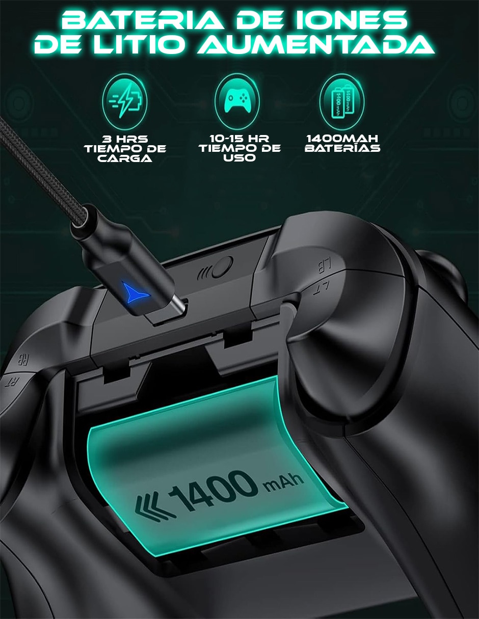 Cargador de control xbox sc-ktcj-xone usb + usb tipo c 60 w 2