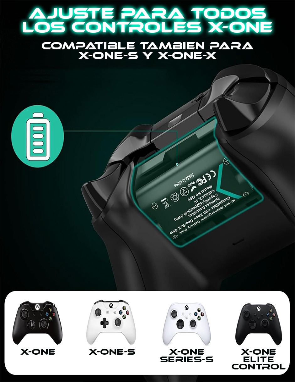 Cargador de control xbox sc-ktcj-xone usb + usb tipo c 60 w 3