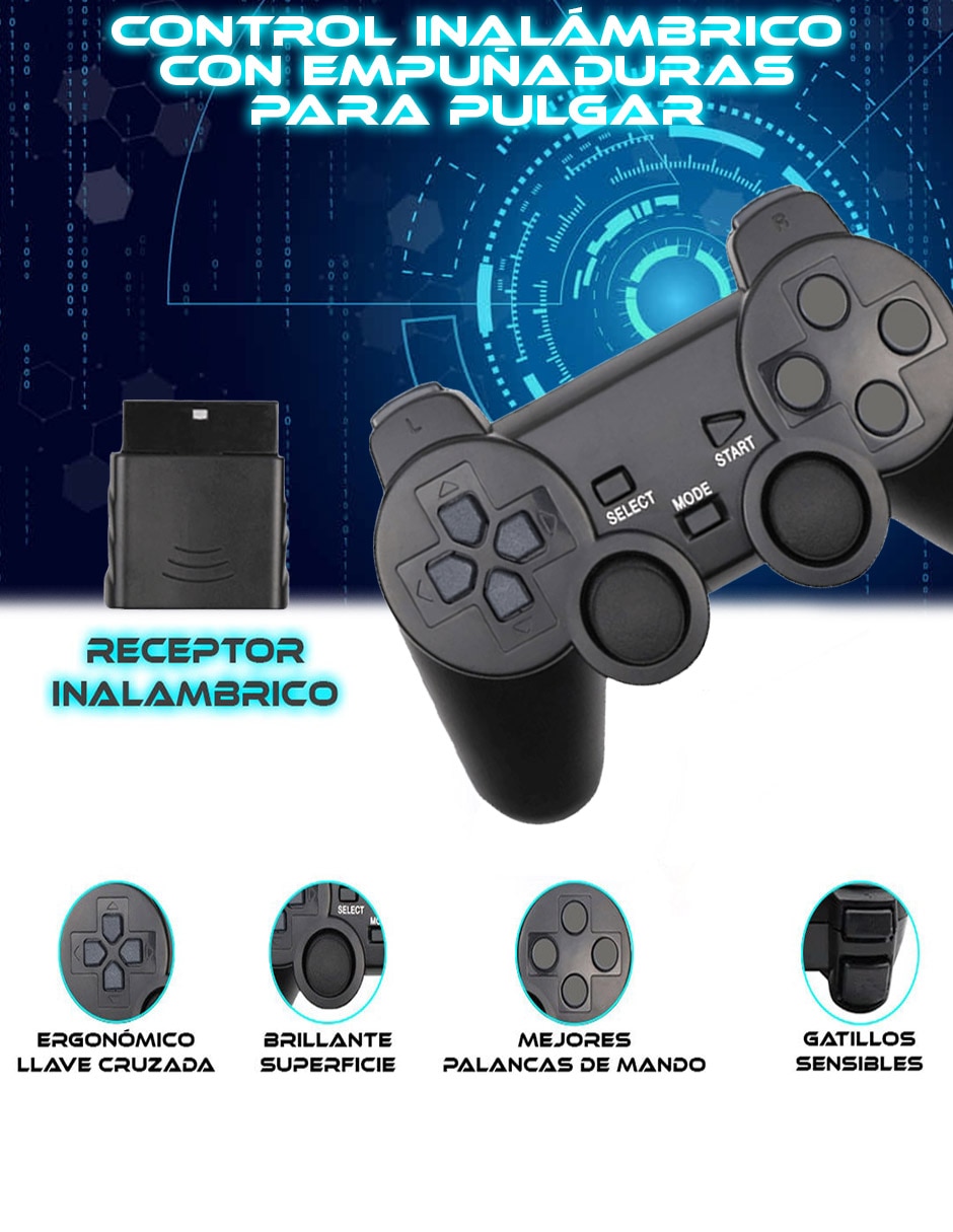 Control sc-ps2cibk inalámbrica para playstation edición especial 5