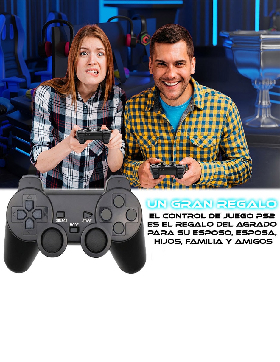 Control sc-ps2cibk inalámbrica para playstation edición especial 6