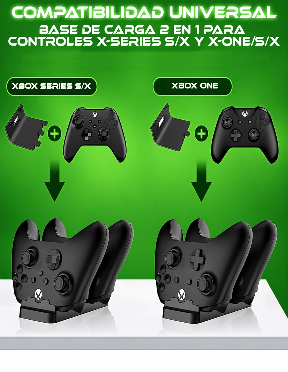 Cargador de control xbox sc-bcdxbox usb tipo c 5 w 4